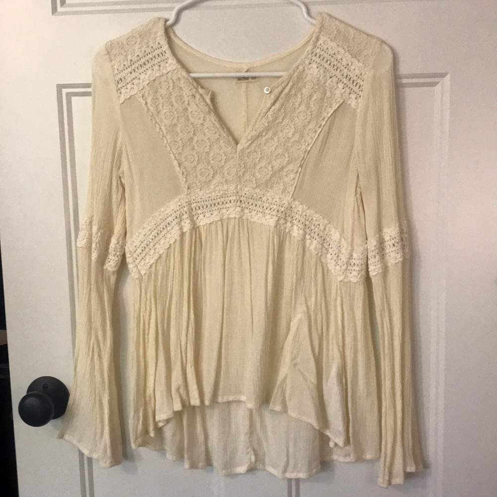 Cream colored blouse
